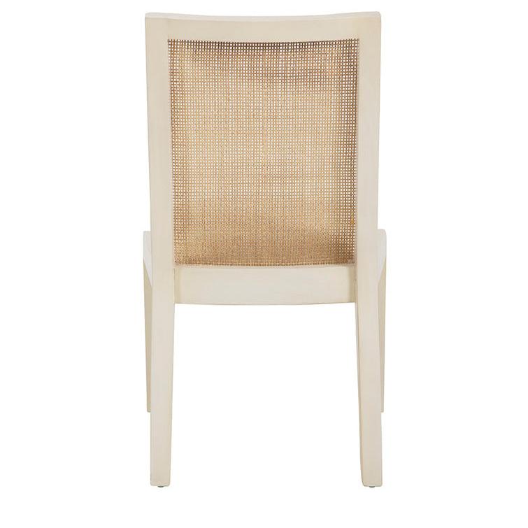 Matheson Linen Upholstered Cream Armless Dining Chair