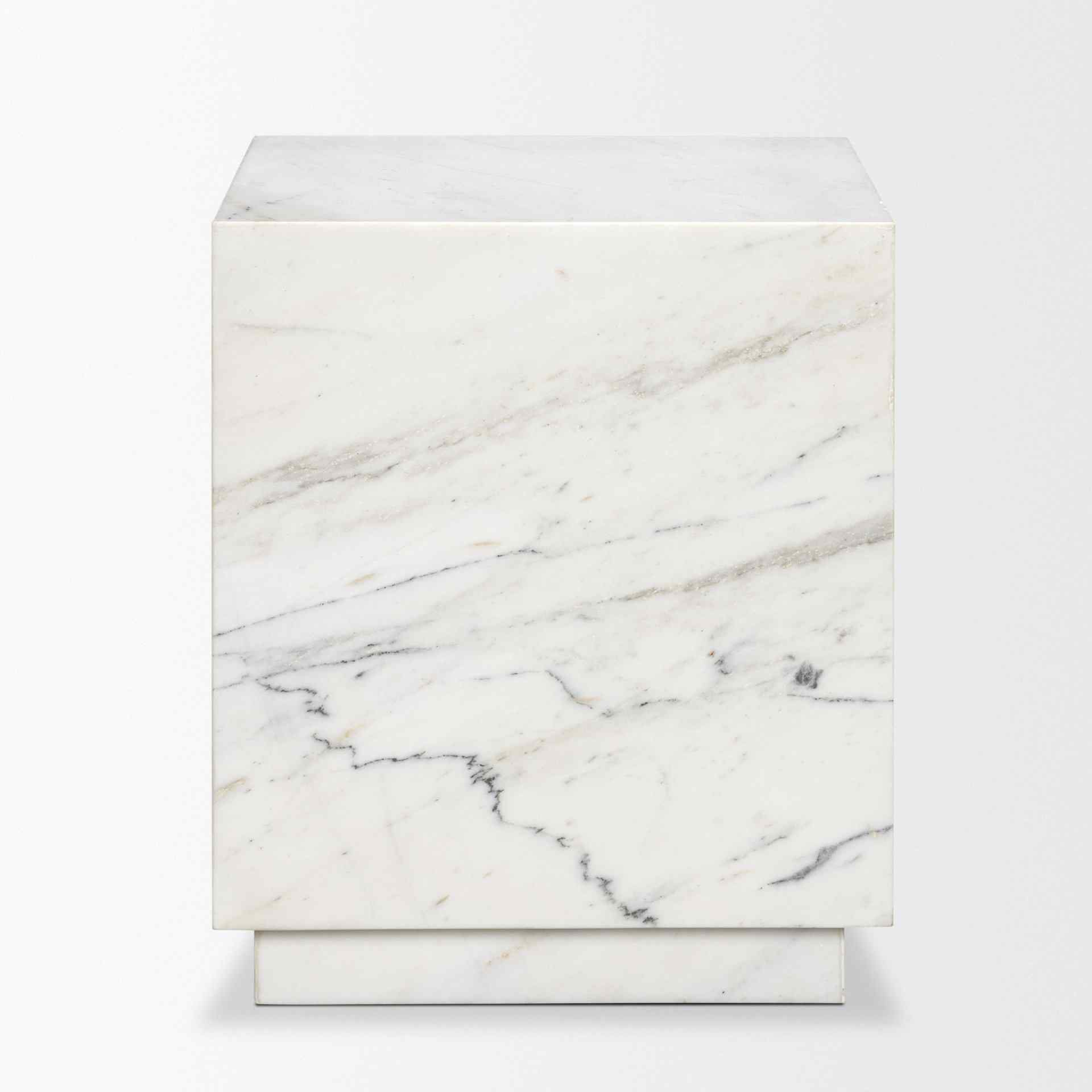 Mercana Matteo Solid Marble Square Side Table