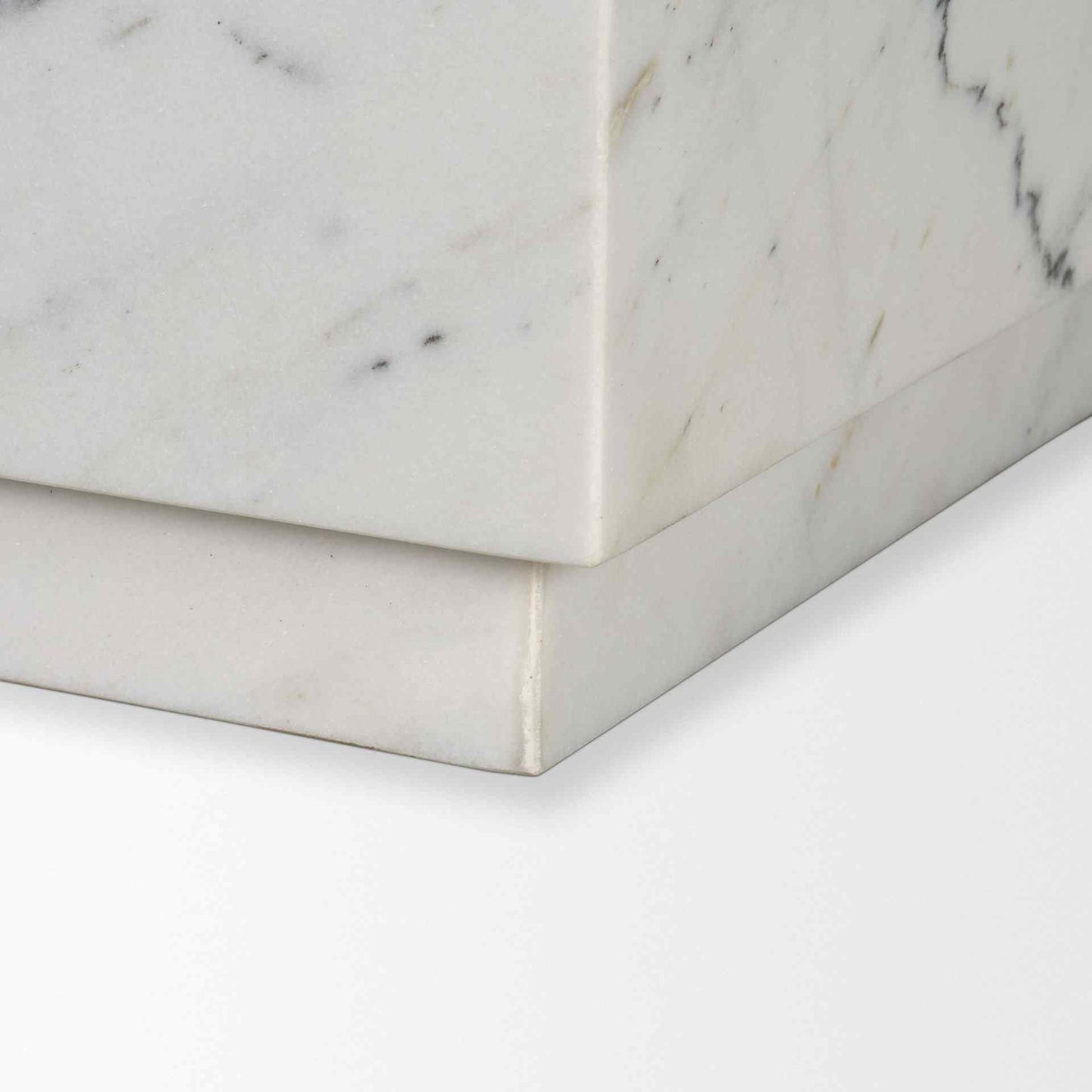 Mercana Matteo Solid Marble Square Side Table