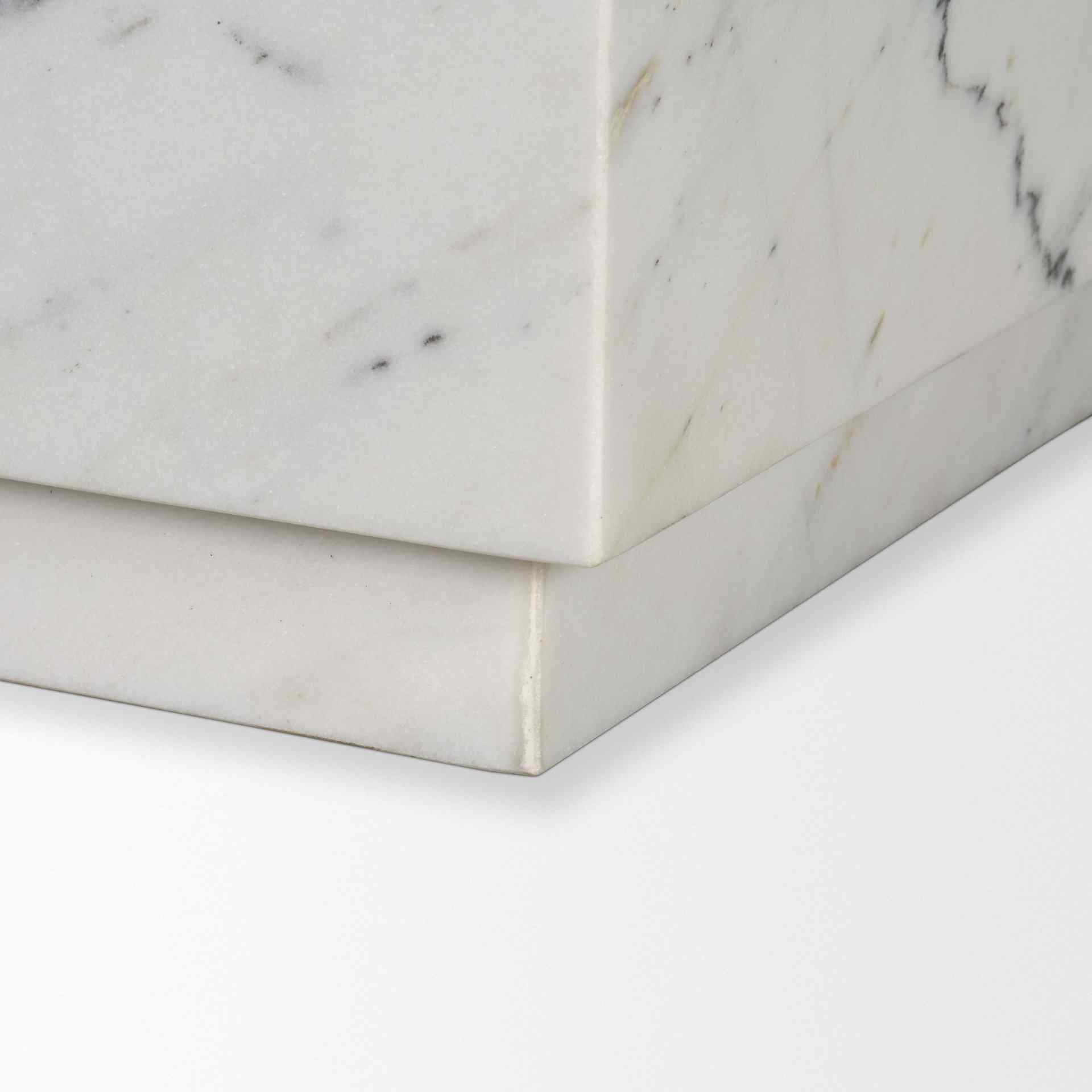 Mercana Matteo Solid Marble Square Side Table