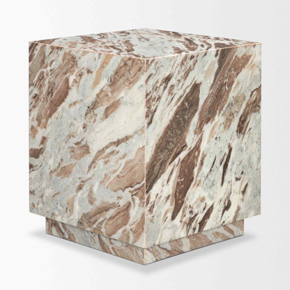 Mercana Matteo Solid Marble Square Side Table