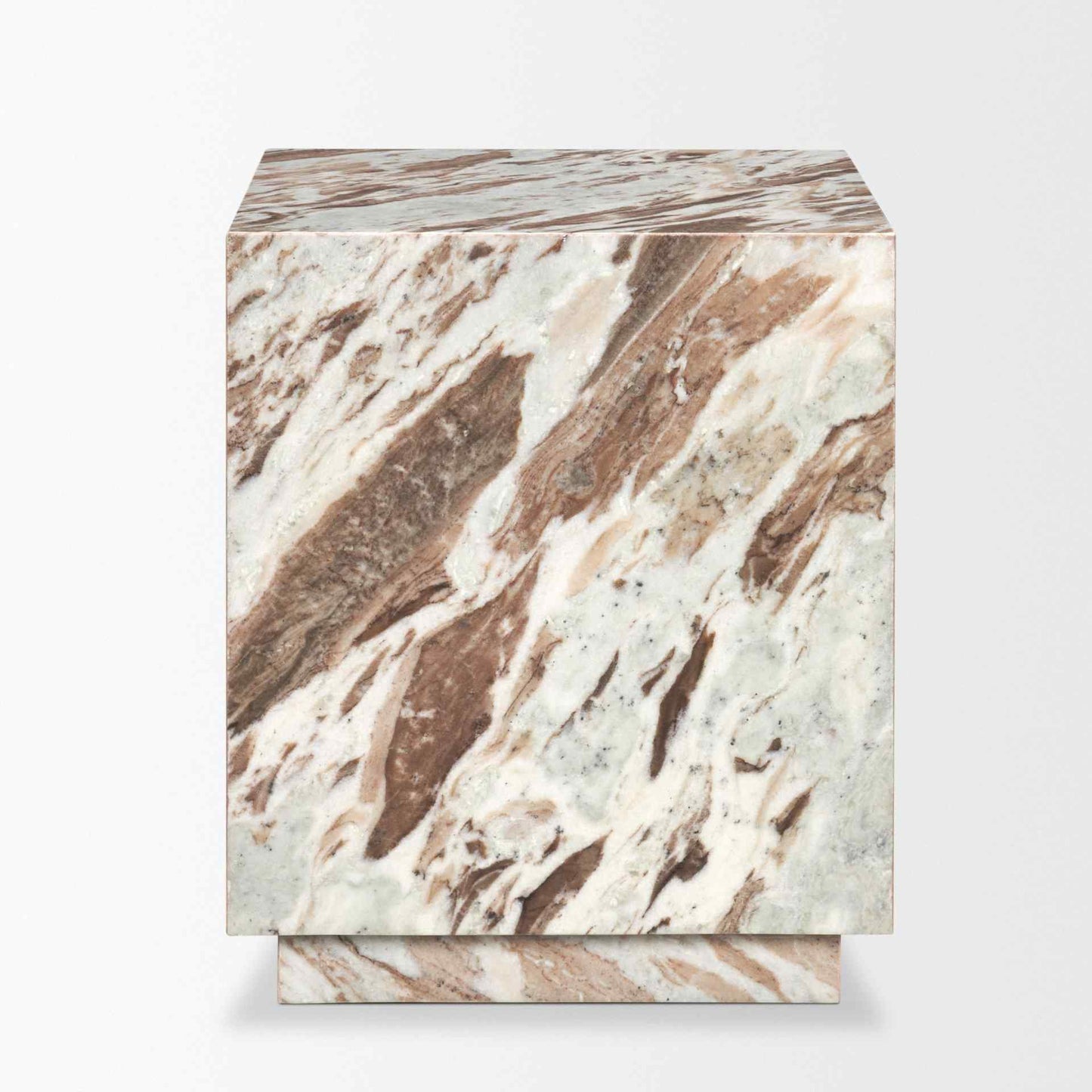 Mercana Matteo Solid Marble Square Side Table