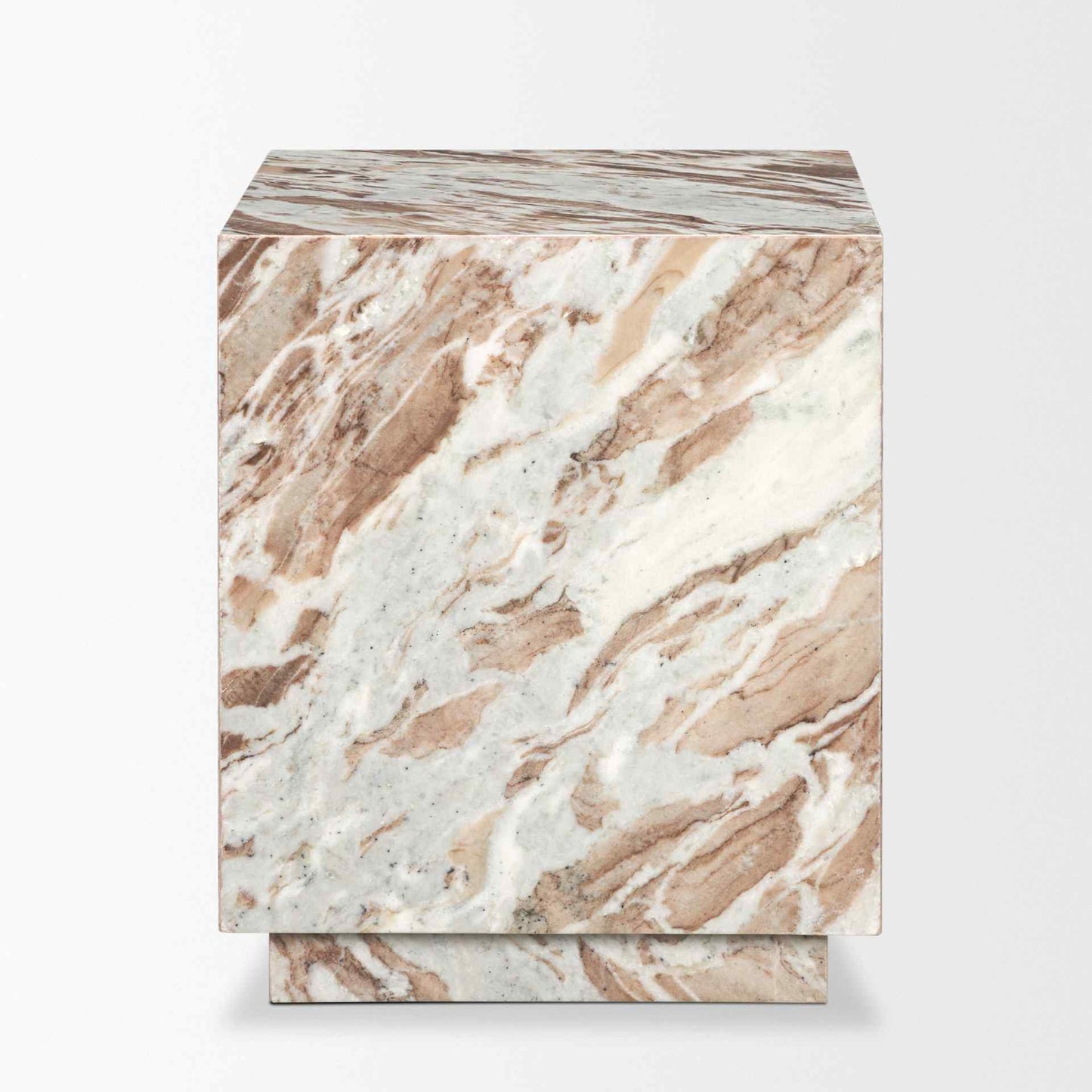 Mercana Matteo Solid Marble Square Side Table