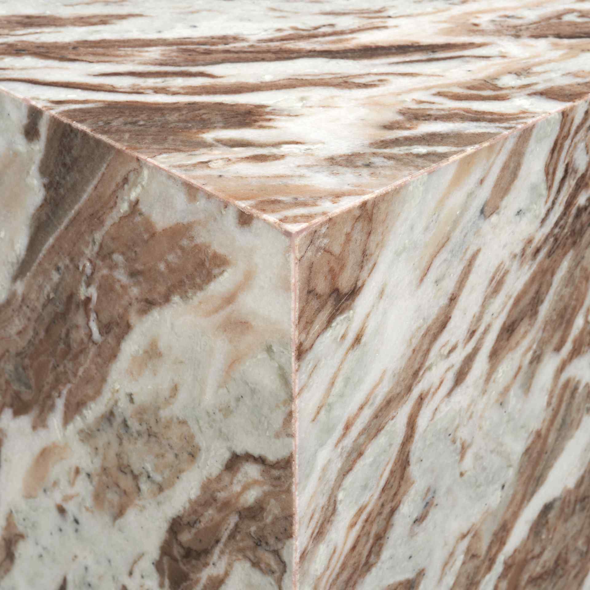 Mercana Matteo Solid Marble Square Side Table