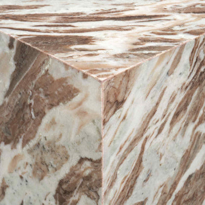 Mercana Matteo Solid Marble Square Side Table