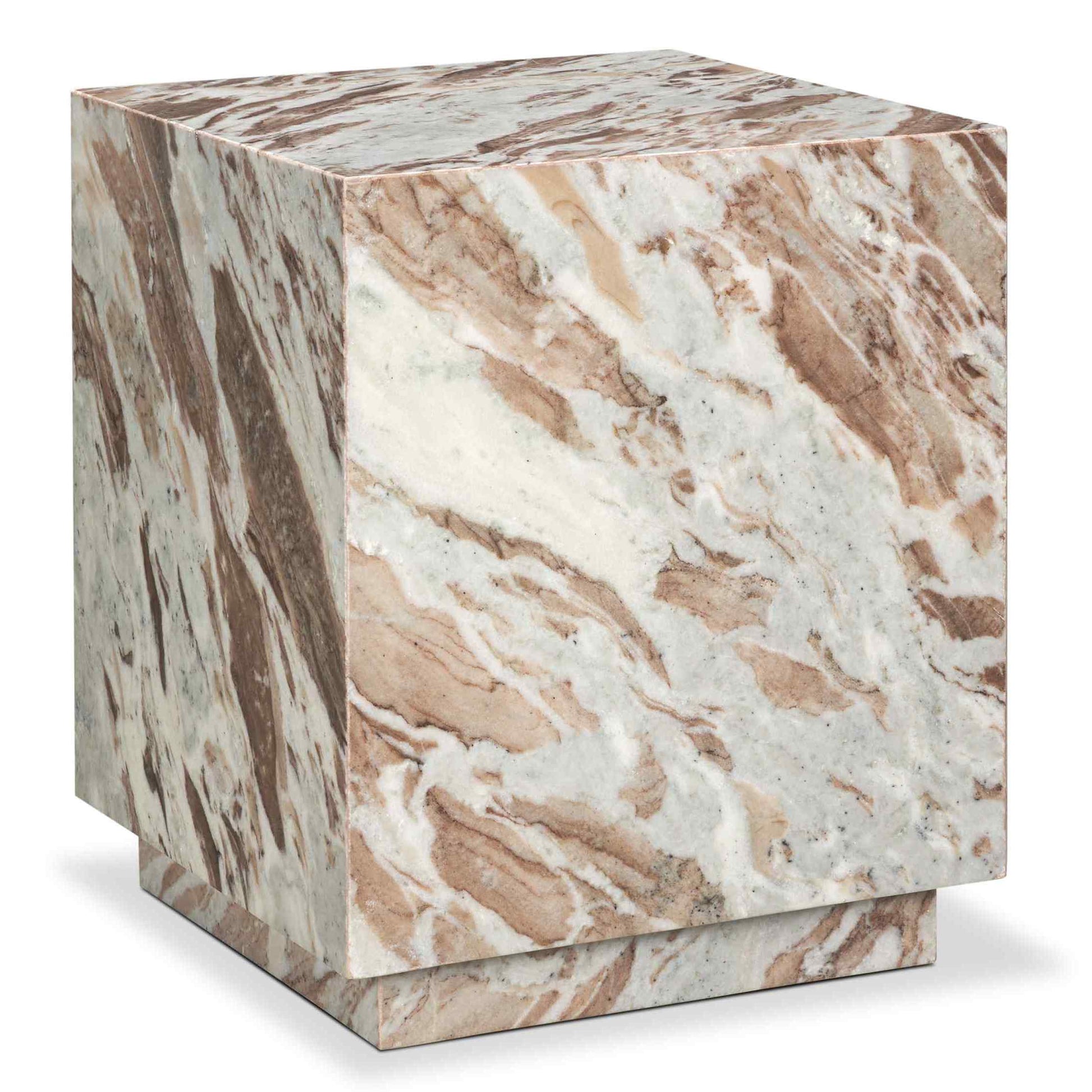 Mercana Matteo Solid Marble Square Side Table