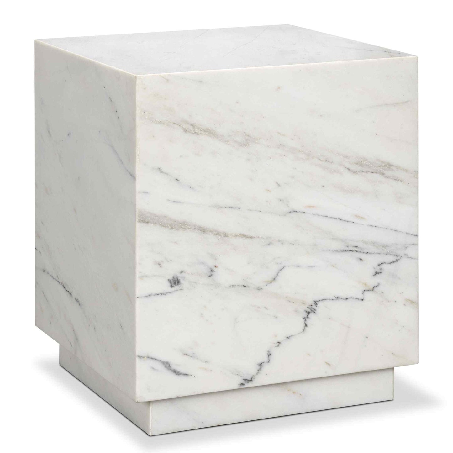 Mercana Matteo Solid Marble Square Side Table