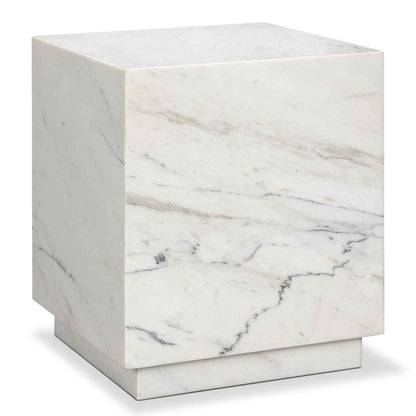 Mercana Matteo Solid Marble Square Side Table