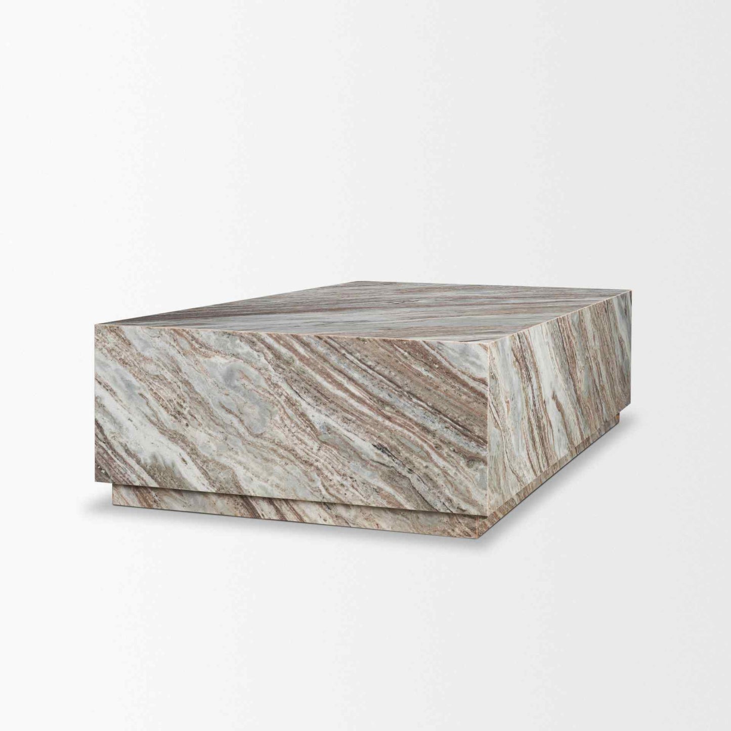 Mercana Matteo Solid Marble Rectangular Coffee Table