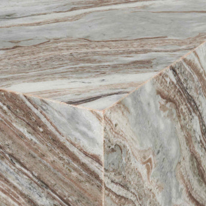 Mercana Matteo Solid Marble Rectangular Coffee Table