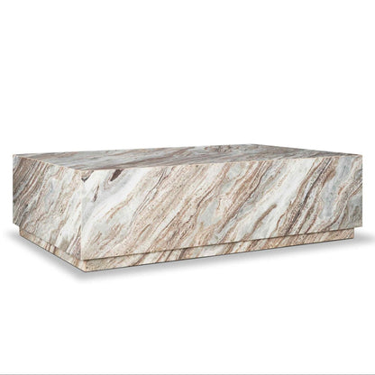 Mercana Matteo Solid Marble Rectangular Coffee Table