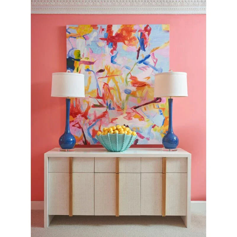 Chelsea House Matthews Ceramic With Silver Accents Table Lamp