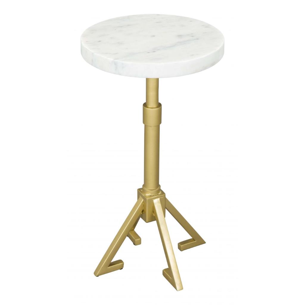 Zuo Modern Maurice Marble Top Round Side Table