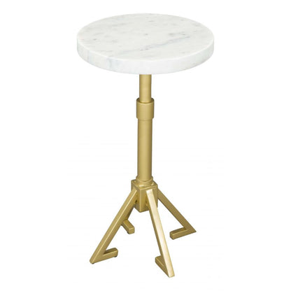 Zuo Modern Maurice Marble Top Round Side Table