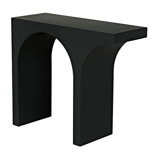 Maximus Console/Side Table, Black Steel-Side Tables-Noir-Sideboards and Things