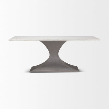 Mercana Maxton Marble Top Rectangular Dining Table