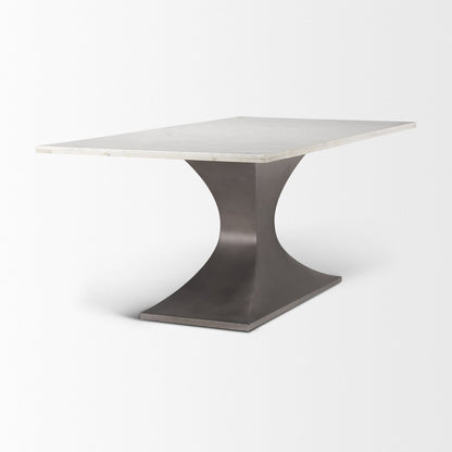 Mercana Maxton Marble Top Rectangular Dining Table