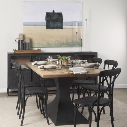 Mercana Maxton Solid Wood Top Dining Table