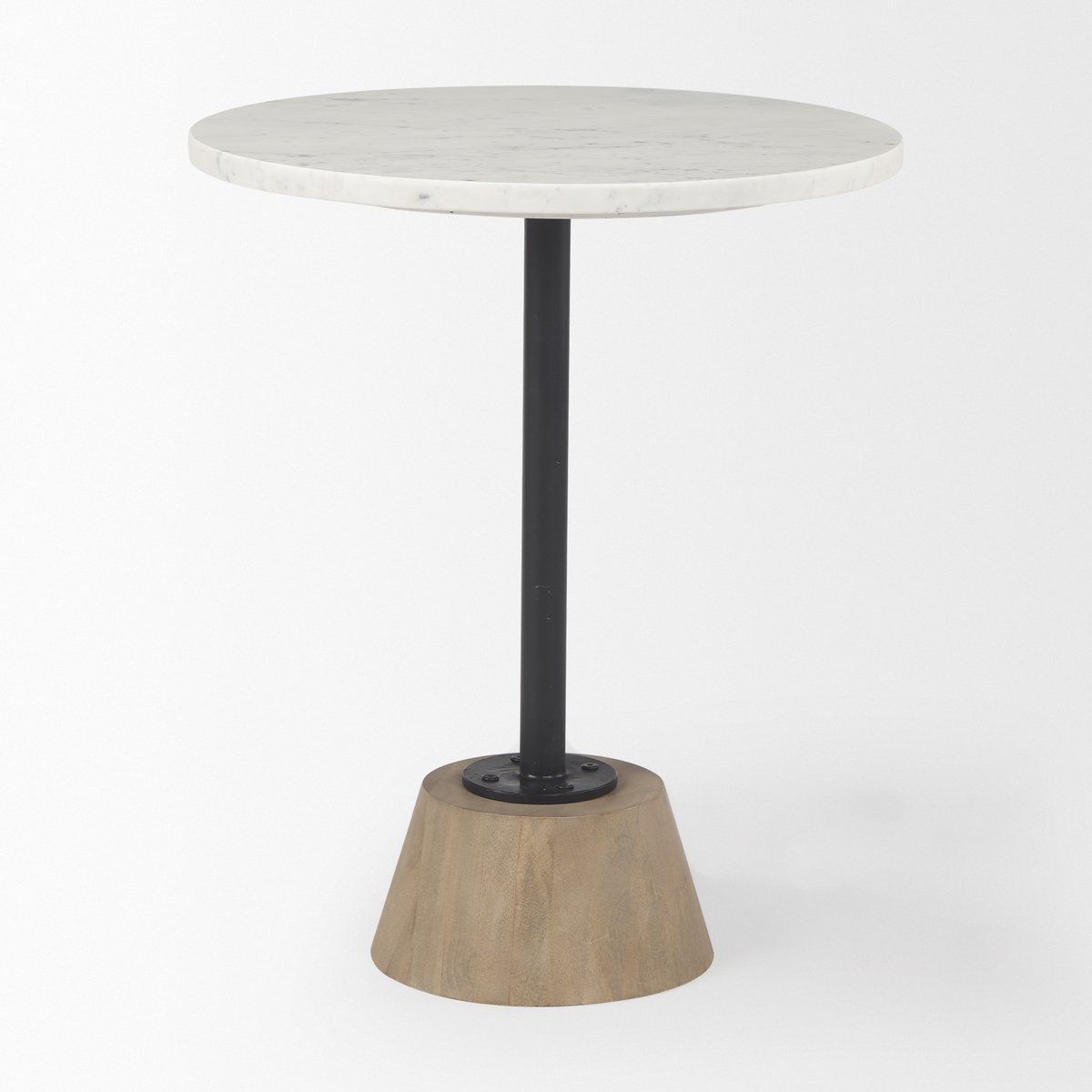 Mercana Maxwell Marble Top Pedestal Side Table