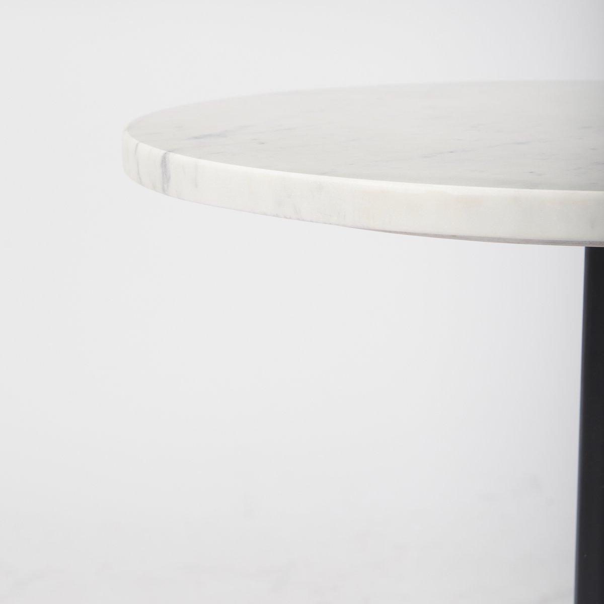 Mercana Maxwell Marble Top Pedestal Side Table