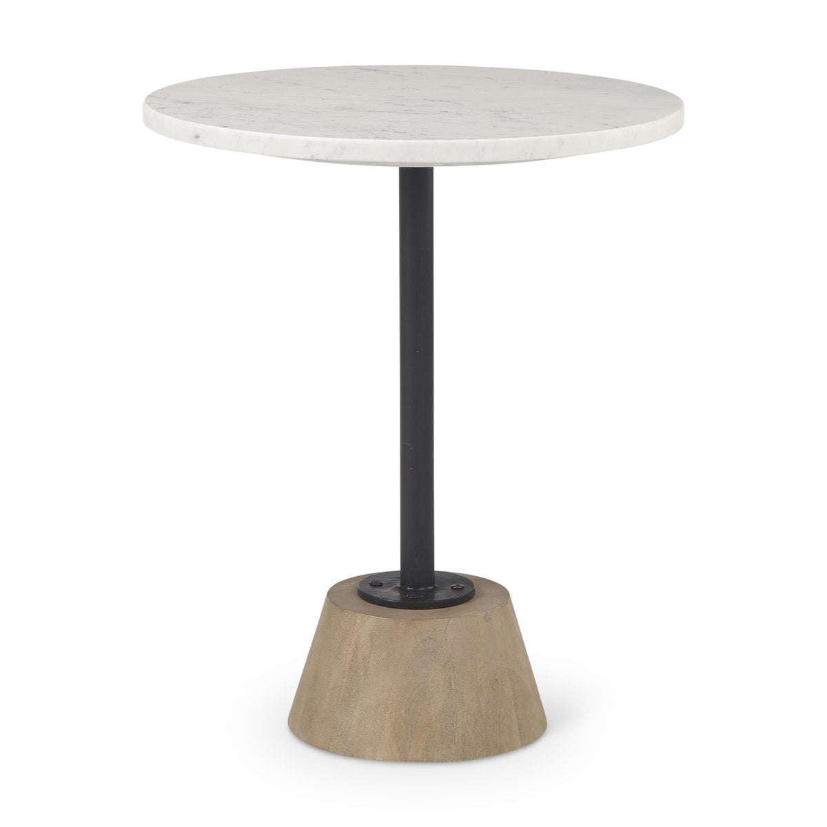 Mercana Maxwell Marble Top Pedestal Side Table