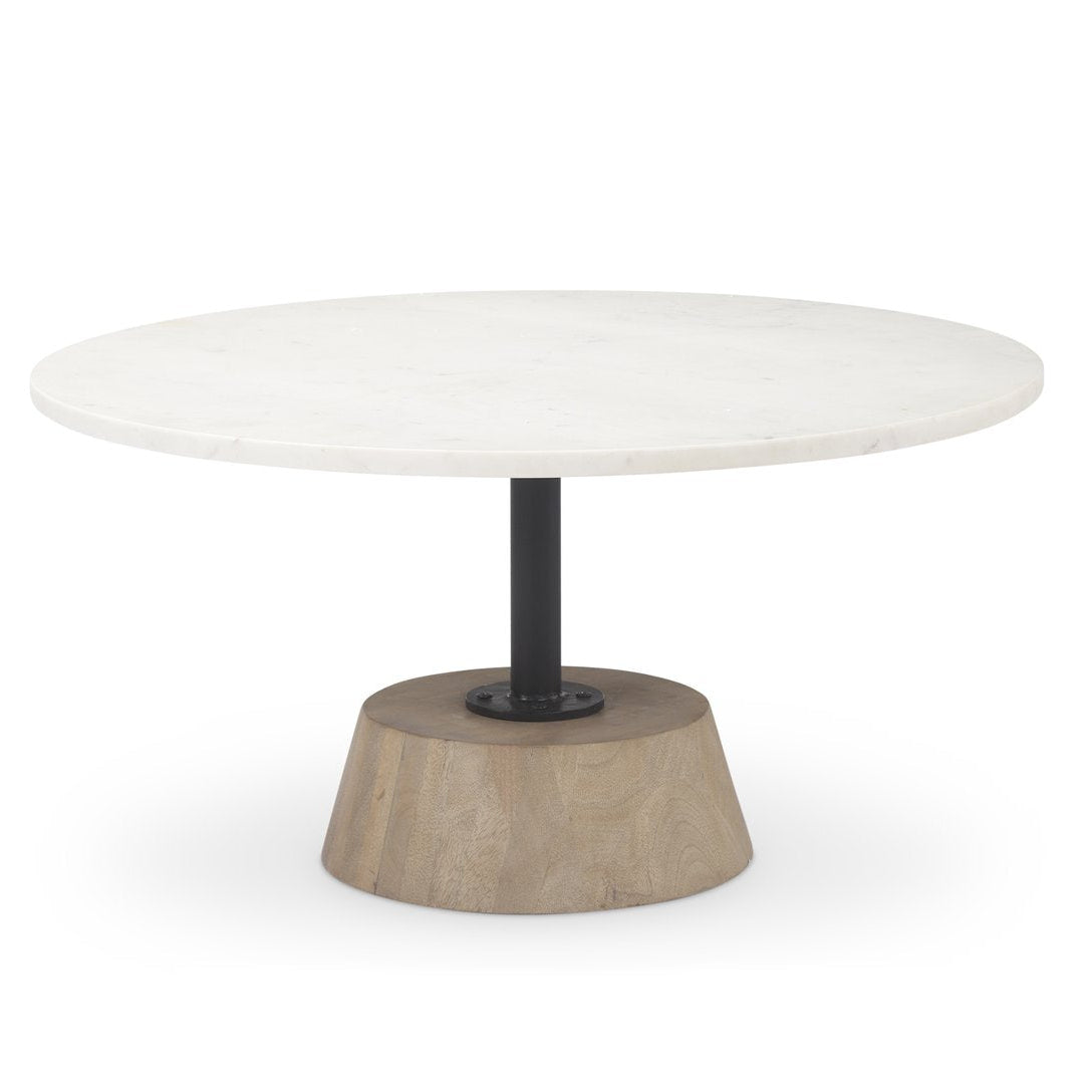 Mercana Maxwell Marble Top Round Coffee Table