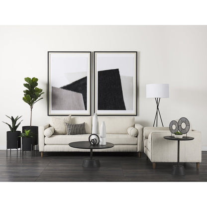 Mercana Maxwell Pedestal Base Round Coffee Table
