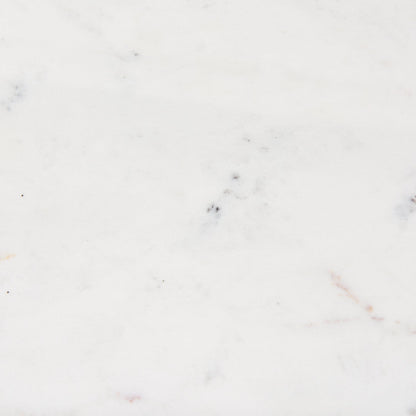 Mercana Maxwell White Marble Top Round Dining Table