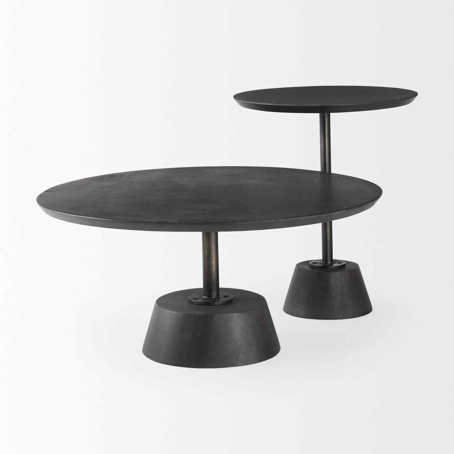 Mercana Maxwell Wooden Round Side Table