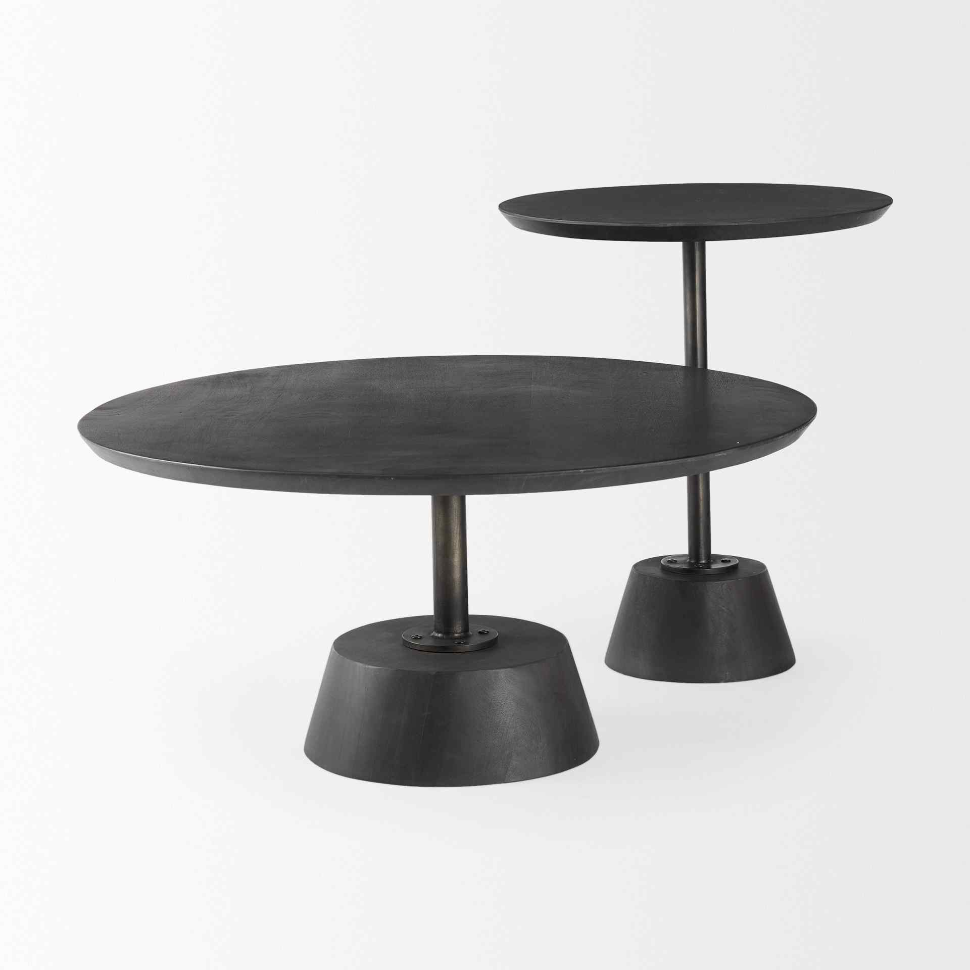 Mercana Maxwell Wooden Round Side Table