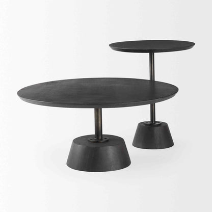 Mercana Maxwell Wooden Round Side Table