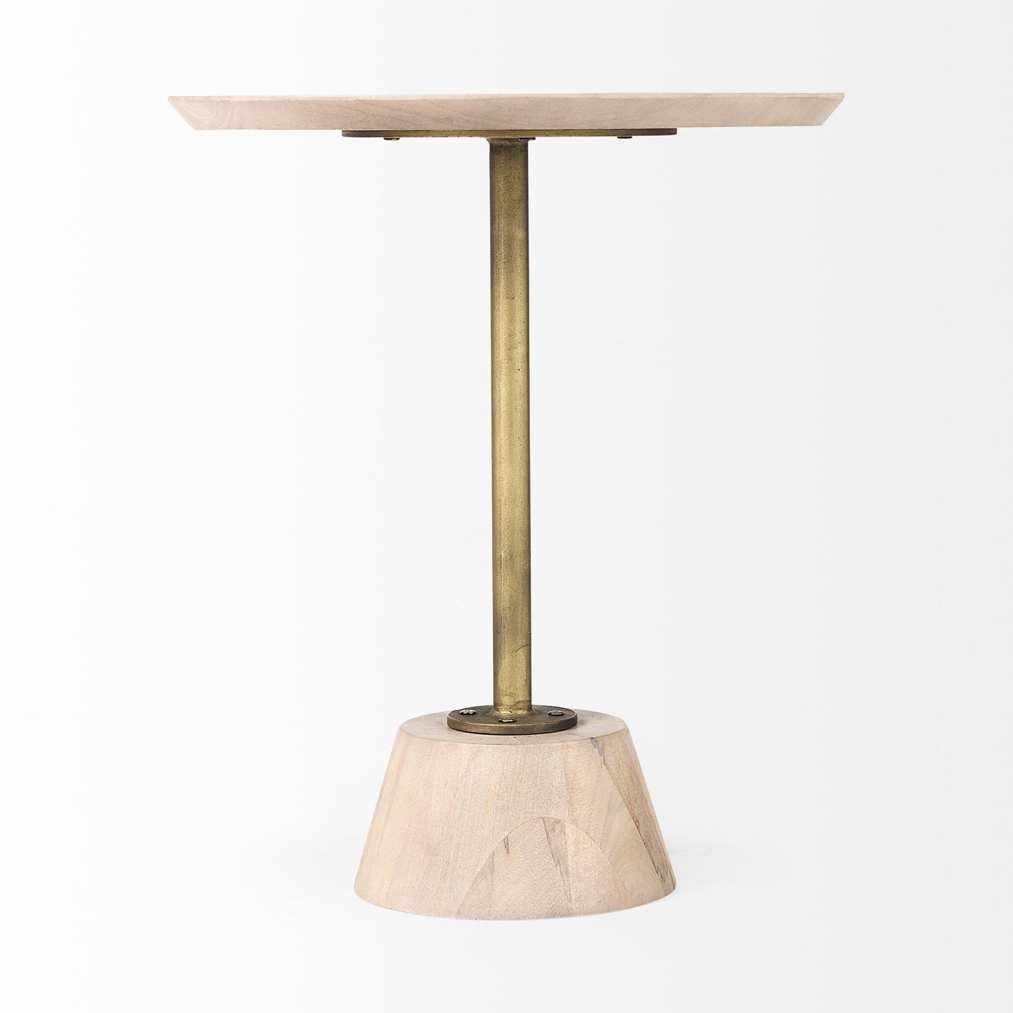 Mercana Maxwell Wooden Round Side Table
