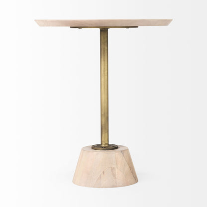Mercana Maxwell Wooden Round Side Table