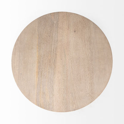 Mercana Maxwell Wooden Round Side Table