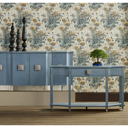 Maya Blue Console Table-Console Tables-Currey & Co-Sideboards and Things