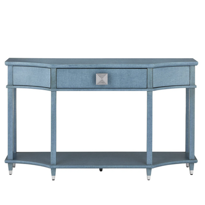 Maya Blue Console Table-Console Tables-Currey & Co-Sideboards and Things