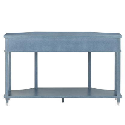 Maya Blue Console Table-Console Tables-Currey & Co-Sideboards and Things