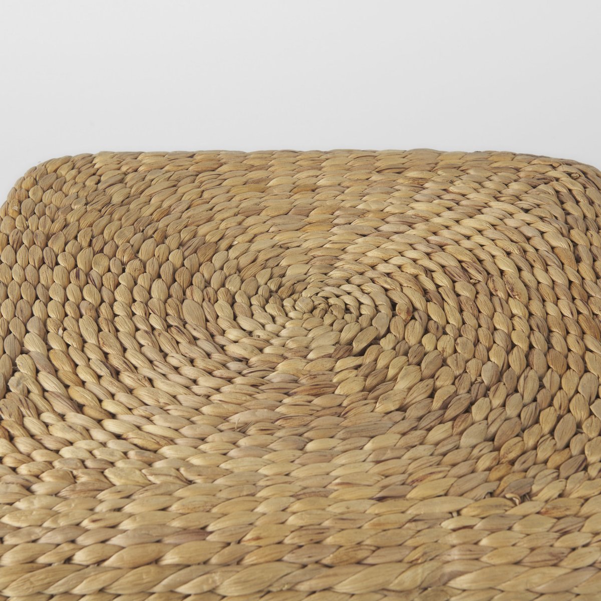 Mercana Maya Brown Stripes Seagrass Square Pouf
