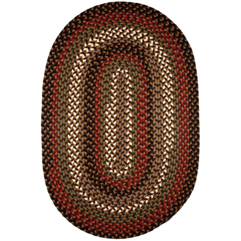 Rhody Rug Mayflower Braided Oval Reversible Area Rugs