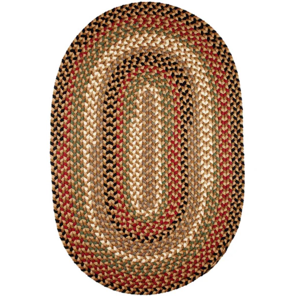 Rhody Rug Mayflower Braided Oval Reversible Area Rugs