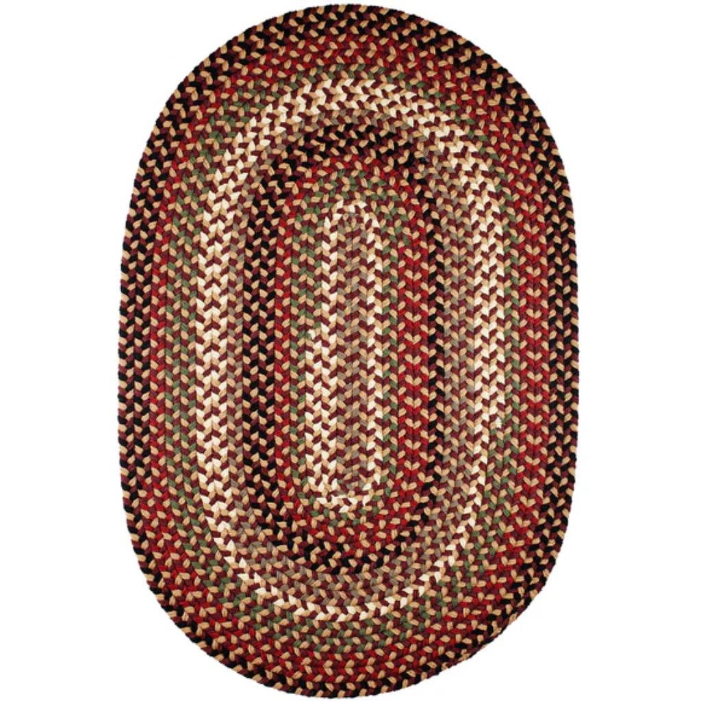 Rhody Rug Mayflower Braided Oval Reversible Area Rugs