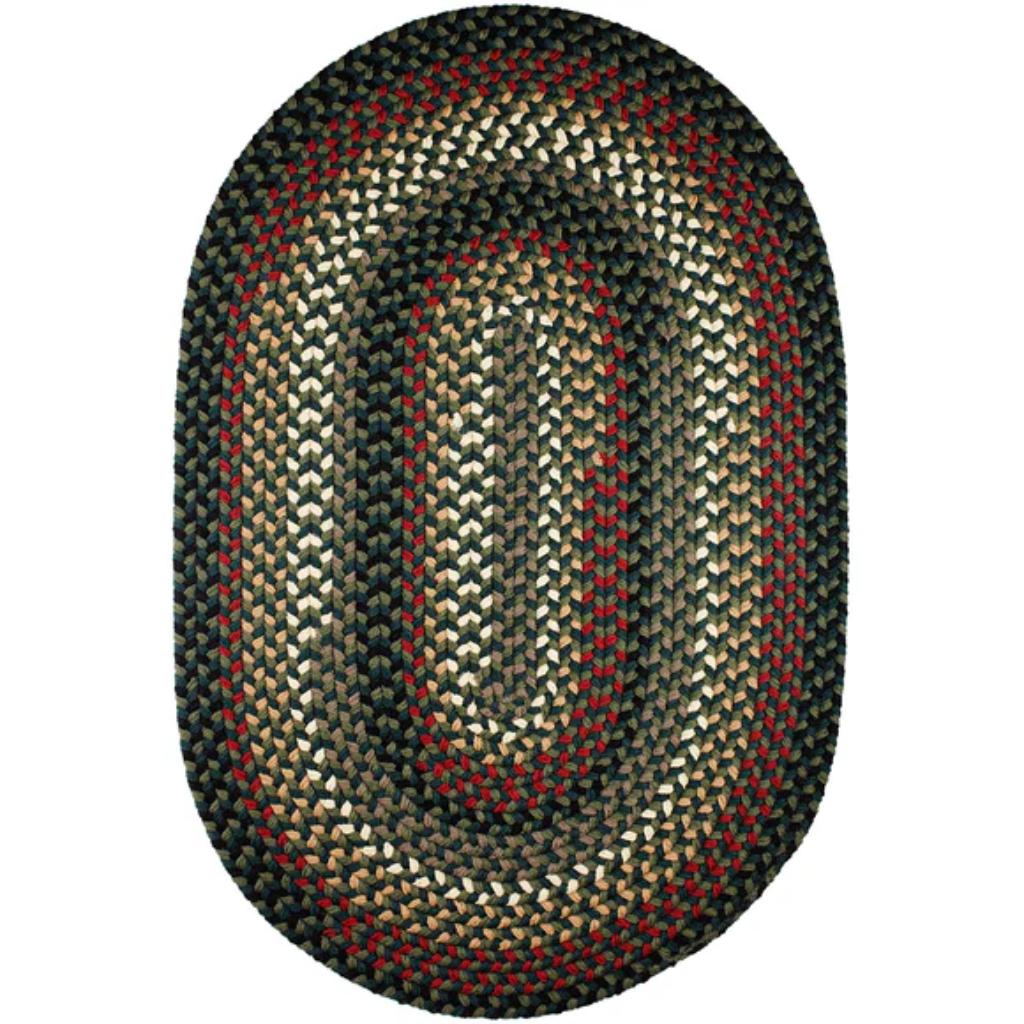 Rhody Rug Mayflower Braided Oval Reversible Area Rugs