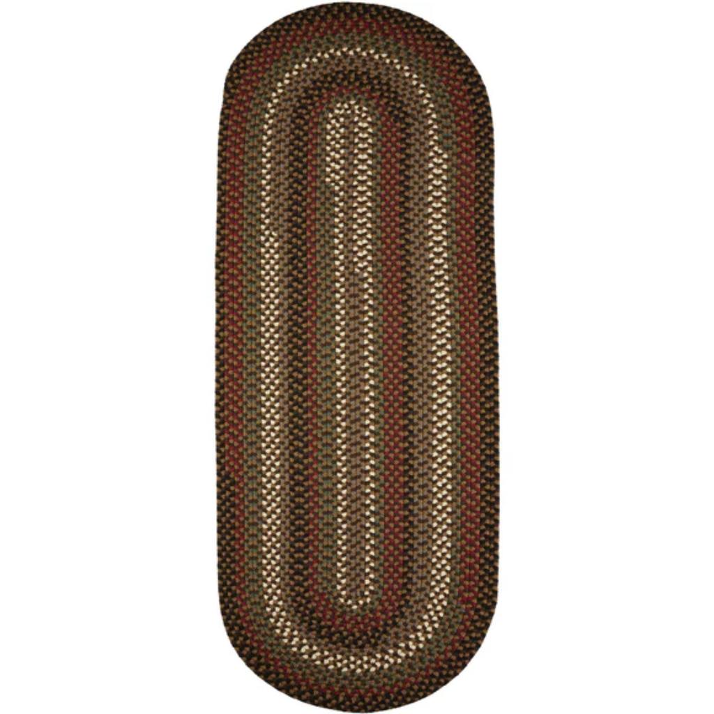 Rhody Rug Mayflower Braided Runner Reversible Area Rugs