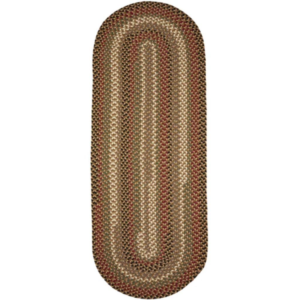 Rhody Rug Mayflower Braided Runner Reversible Area Rugs