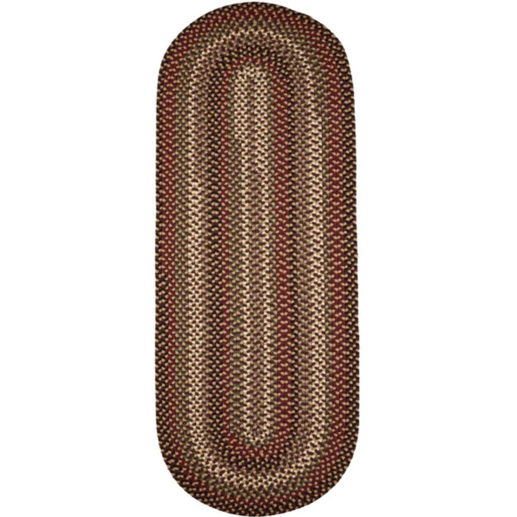 Rhody Rug Mayflower Braided Runner Reversible Area Rugs