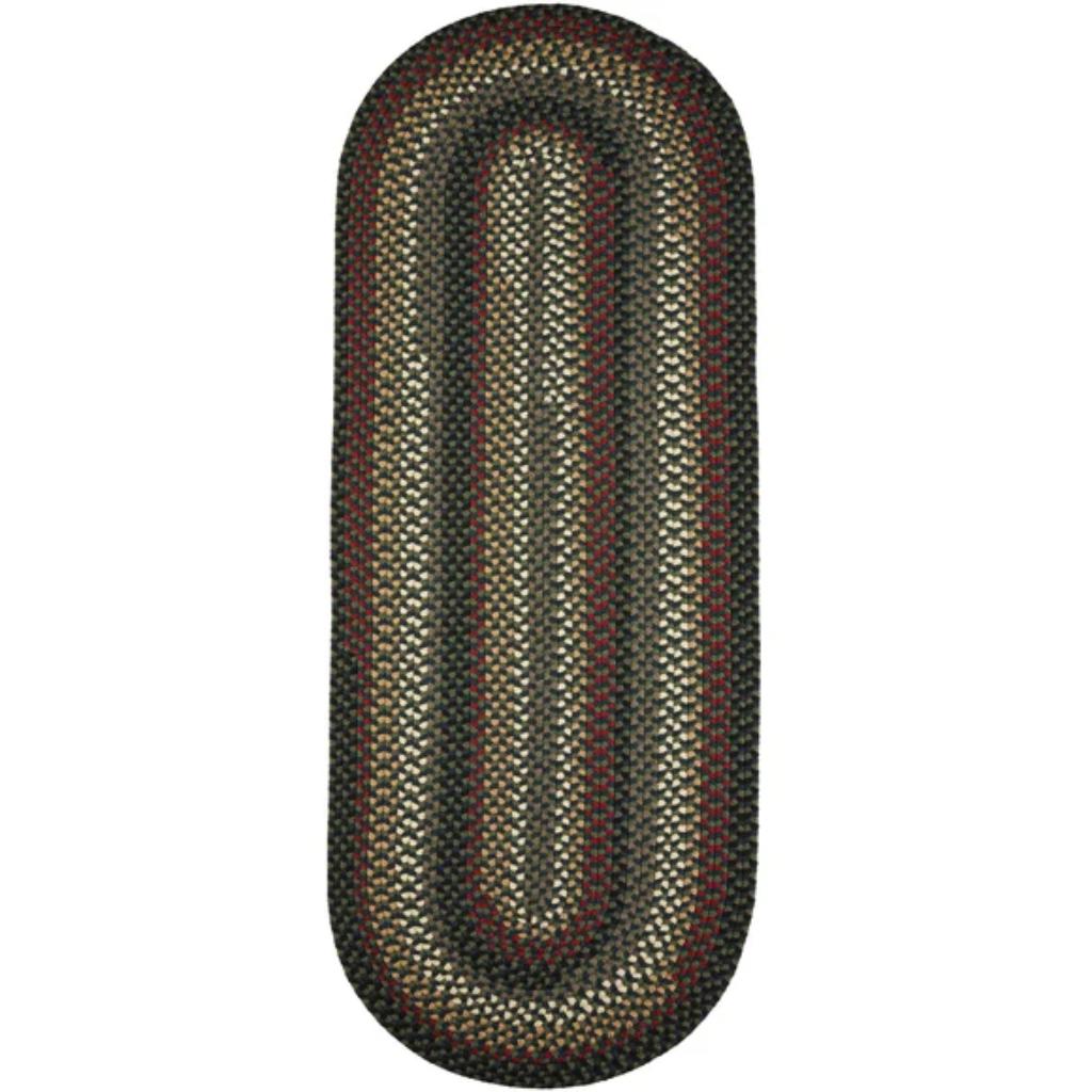 Rhody Rug Mayflower Braided Runner Reversible Area Rugs