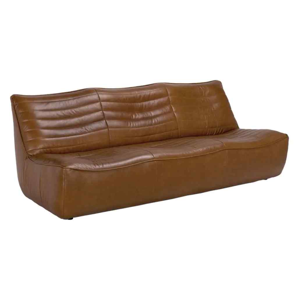 McClain Three Seater Leather Sofa