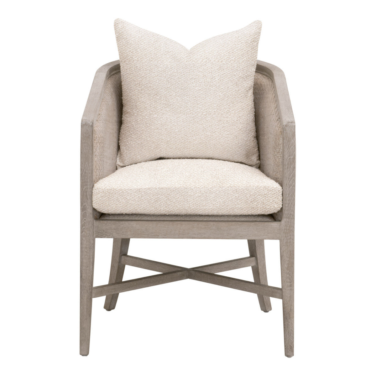 Essentials For Living McGuire Wood Brown Arm Chair