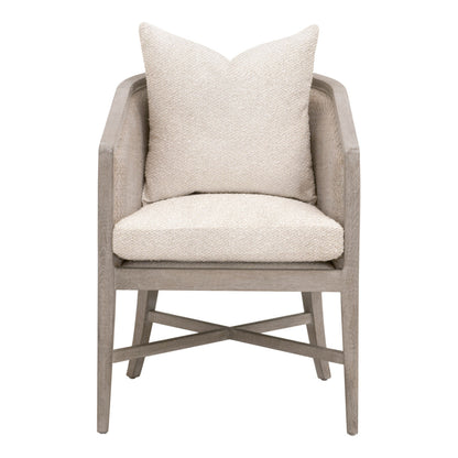 Essentials For Living McGuire Wood Brown Arm Chair