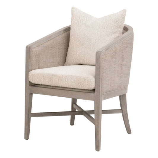 Essentials For Living McGuire Wood Brown Arm Chair